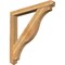 Ekena Millwork Funston Arts and Crafts Rough Sawn Bracket w/ Offset Brace, Western Red Cedar, 6"W x 48"D x 48"H BKT0604X48X48FST03RWR - alternate 1
